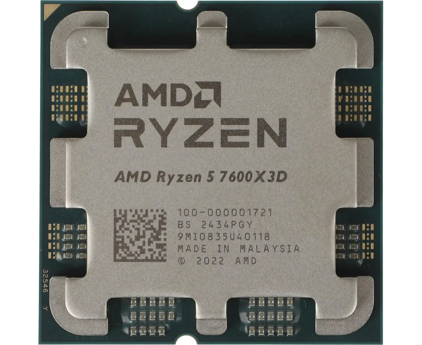 Процессор AMD Ryzen 5 7600 X3 D (100-000001721) OEM (Raphael, 5nm, C6/T12, Base 4,1 G Hz, Turbo 4,7 G Hz, GPU Radeon Graphics, L3 96 Mb, TDP 65 W, SAM5)