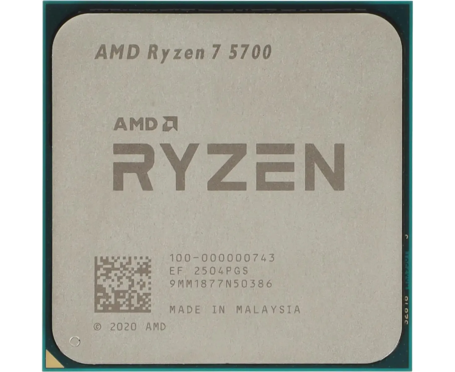 Процессор AMD Ryzen 7 5700 Tray (100-000000743) (AM4, 3.7 G Hz up to 4.6 G Hz/8x512 Kb+16 Mb, 8 C/16 T, 7nm, 65 W