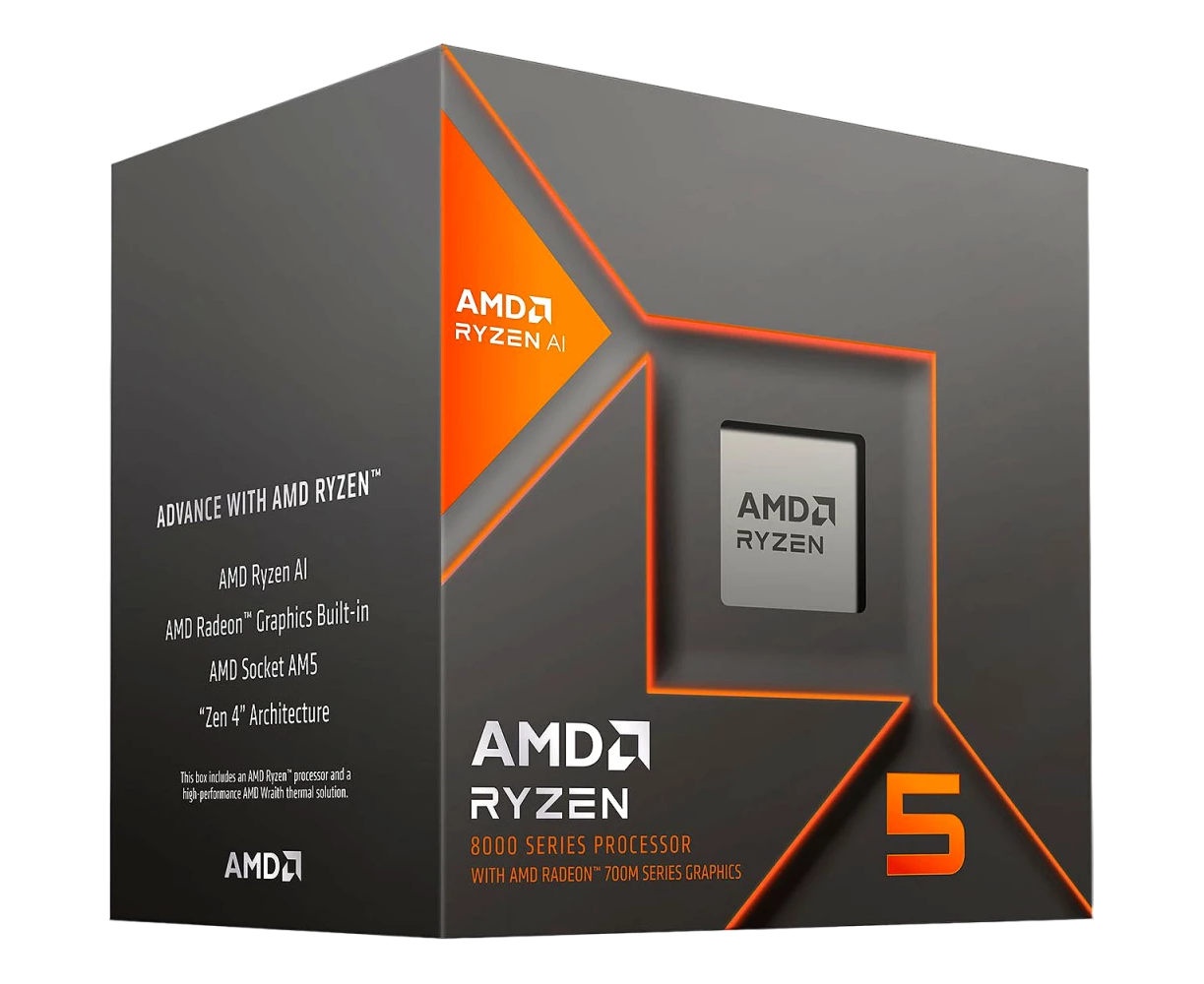 Процессор AMD Ryzen 5 8600 G Box (100-100001237 Box) Base 4,30 G Hz, Turbo 5,00 G Hz, RDNA 3.0 Graphics, L3 16 Mb, TDP 65 W,AM5