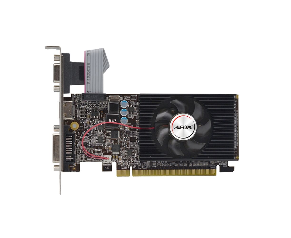 Видеокарта AFOX GT610 (AF610-1024 D3 L7-V6) 1 GB LP DDR3 64 BIT DVI HDMI VGA SINGLE FAN RTL