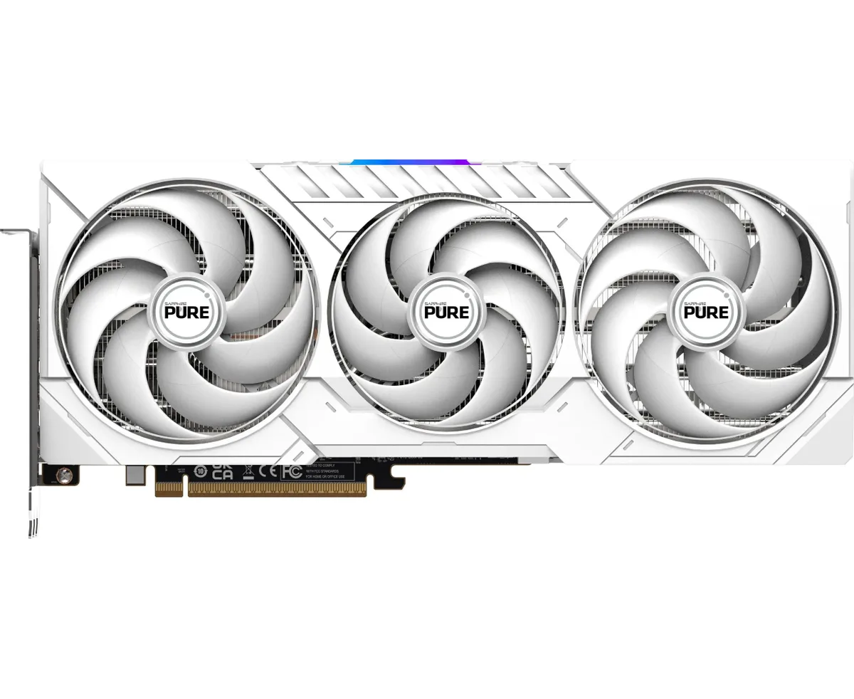 Видеокарта Sapphire AMD Radeon RX 9070 Pure OC 16 ГБ (11349-02-20 G), GDDR6, OC, Ret