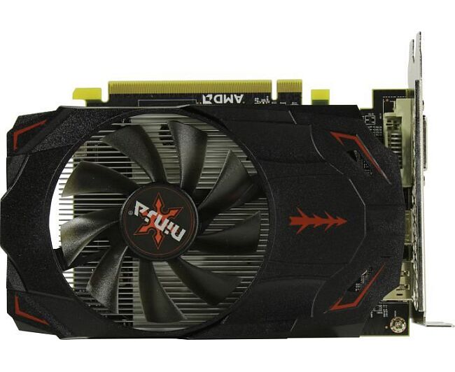 Видеокарта Sinotex Ninja Radeon RX 550 (AKRX55025 F) (512 SP) 2 GB GDDR5 , 128bit, DVI, HDMI, DP, RTL