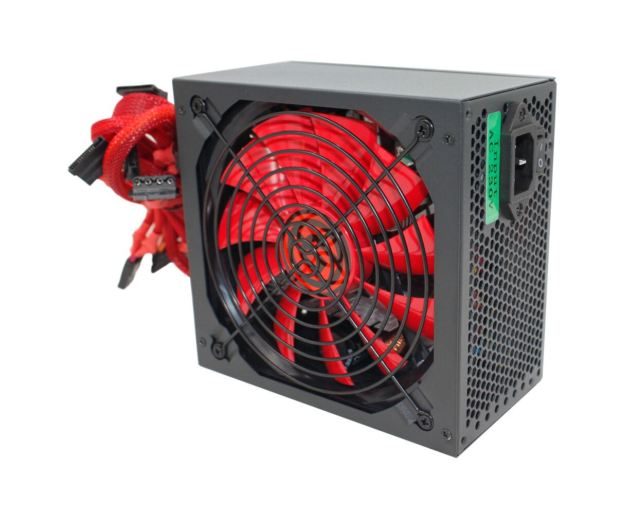 Блок питания Ginzzu PC700 14 CM Red