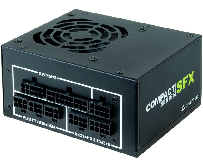 Блок питания Chieftec Compact CSN-450 C ATX 2.3, 450 W, SFX, Active PFC, 80mm fan, 80 Plus Gold, Full Cable Management Retail