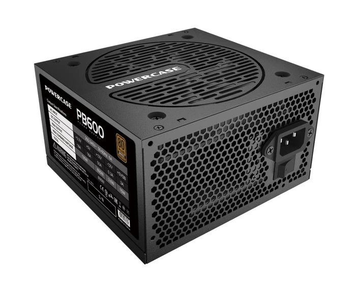 Блок питания Powercase PB600 (PS-600 B-DC) (80 Plus Bronze, ATX 2.31, 600 W, APFC, DC-DC, 120mm Fan)