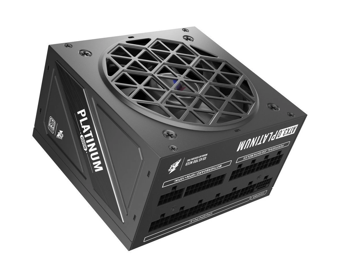 Блок питания 1 STPLAYER NGDP Platinum 1000 W Black (HA-1000 BA3-BK) / ATX3.0, APFC, 80 Plus Platinum, SR + LLC + DC-DC, 120mm fan, full modular