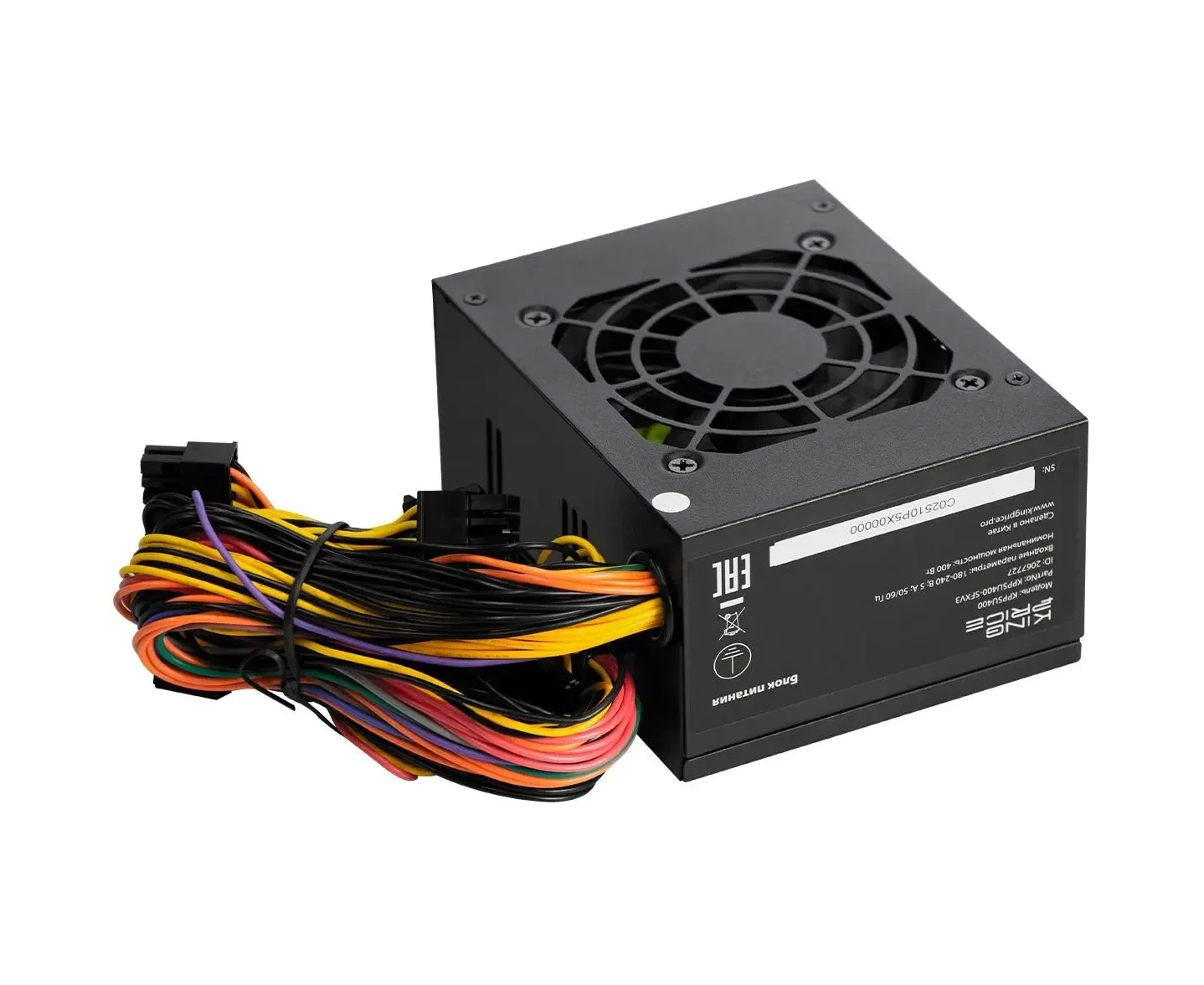 Блок питания King Price KPPSU400 (KPPSU400-SFXV3) (20+4pin) PPFC 80mm fan 3x SATA SFX 400 W