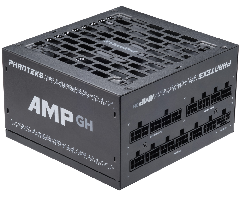 Блок питания PHANTEKS AMP GH 850 W (PH-P850 GH_BK01) (80 Plus Gold, ATX 3.1, PC Ie 5.1, APFC, 120mm Fan, Fully Modular, Black)