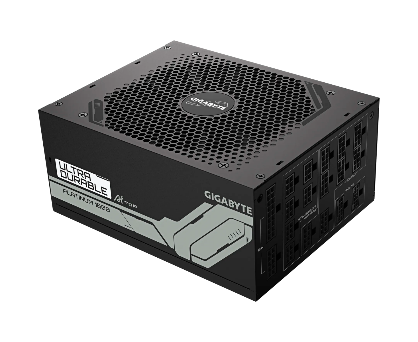 Блок питания Gigabyte UD1600 PM PG5 AI TOP (GP-UD1600 PM PG5) 1600 W, 80 Plus, Platinum, Полностью модульный, PC Ie Gen 5.0, ATX 3.1 compatible