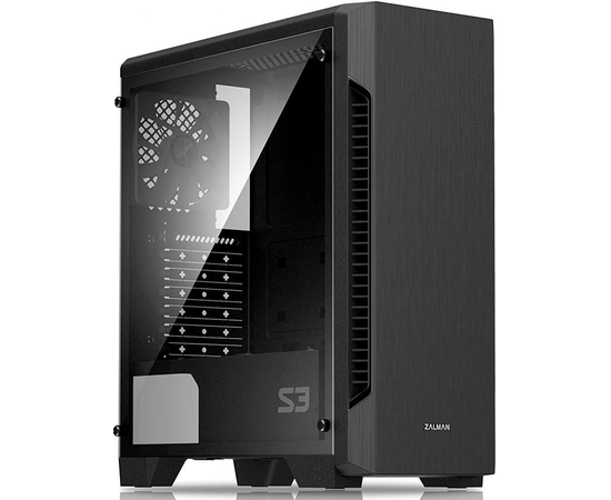 Корпус Zalman Miditower S3 TG черный без БП ATX 5x120mm 2x USB2.0 1x USB3.0 audio bott PSU
