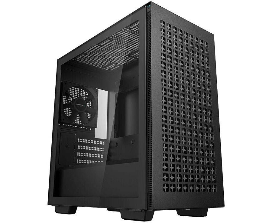 Корпус Deepcool CH370 (CH370 BLACK) черный без БП m ATX 1x120mm 1x USB2.0 1x USB3.0 audio bott PSU