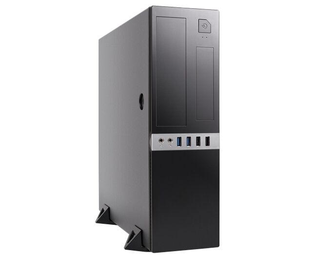 Корпус Foxline FL-203-TFX300 S micro-ATX, mini-ITX 300 W,2x USB3.0, 2x USB2.0, 8cm. fan