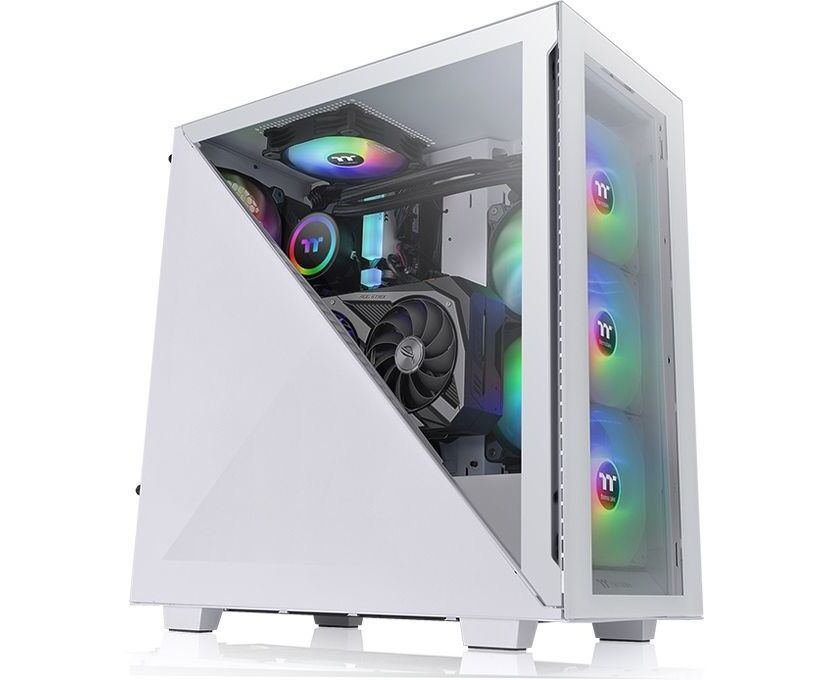 Корпус Thermaltake Divider 300 TG ARGB CA-1 S2-00 M6 WN-02 белый без БП ATX 3x120mm 3x140mm 2x USB3.0 audio bott PSU