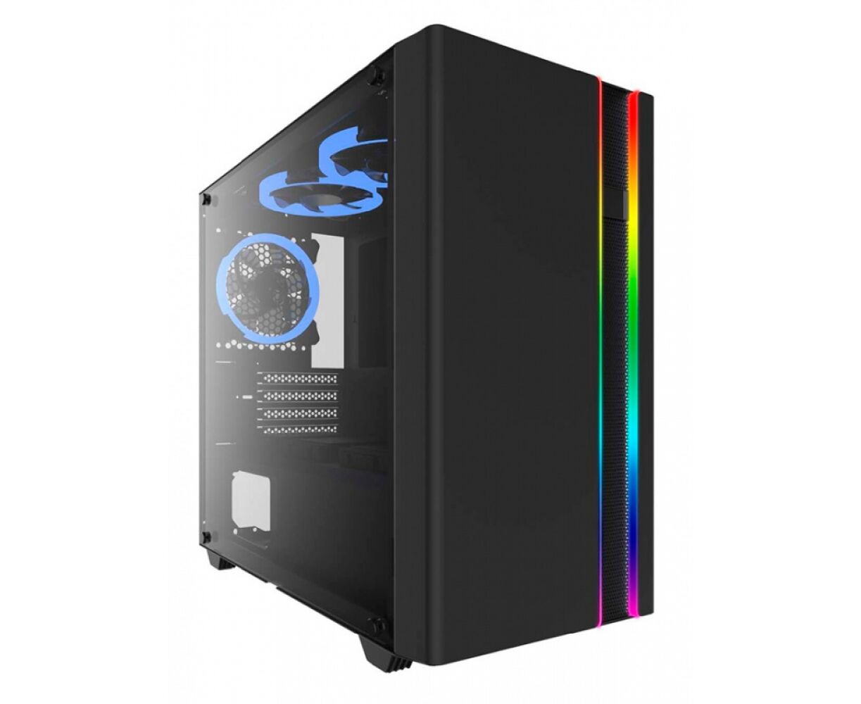 Корпус Thermaltake V150 TG черный без БП m ATX 3x120mm 4x140mm 2x USB2.0 1x USB3.0 audio bott PSU
