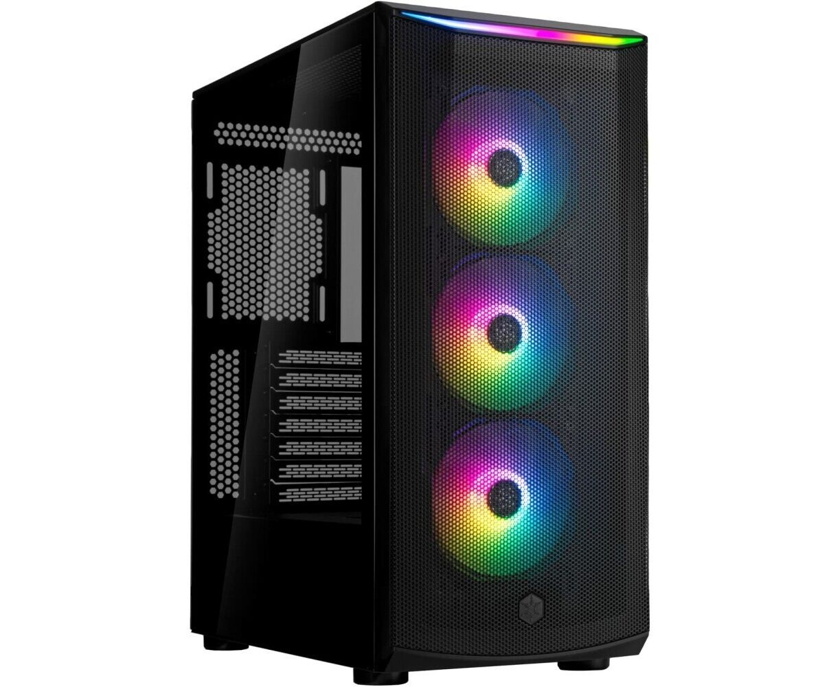Корпус Silverstone SST-FA512 Z-BG G41 FA512 ZBG0020 High airflow ATX mid-tower chassis with dual radiator support and ARGB lighting High airflow ATX