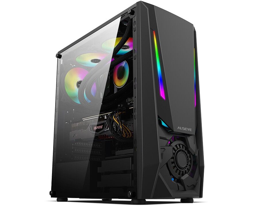 Корпус ALSEYE Reactor-B Mini-ITX/Micro ATX/ATX USB2.0*2+HD Audio+USB3.0*1 USB2.0*2+HD Audio+USB3.0*1