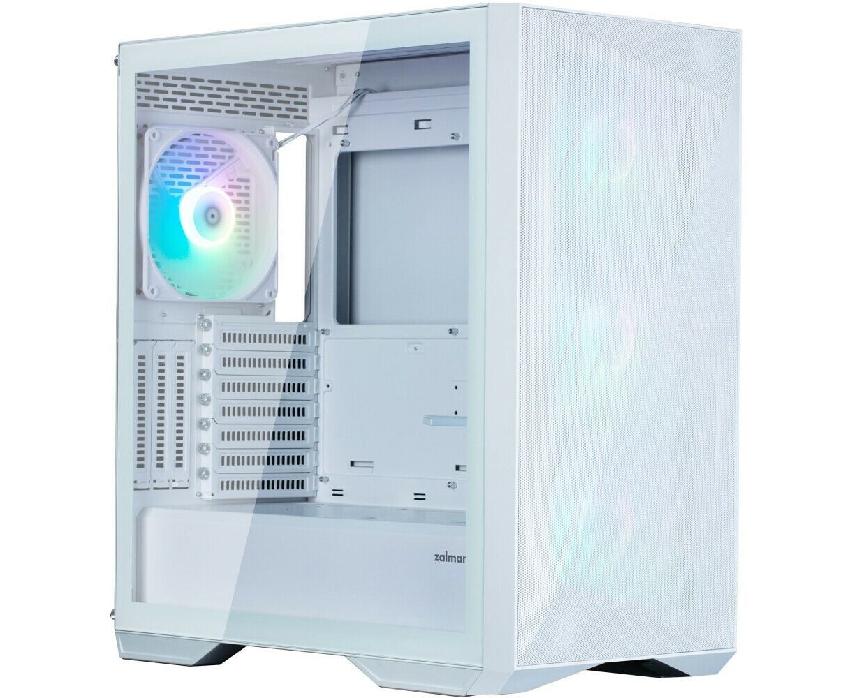 Корпус ZALMAN Z9 Iceberg MS, EATX, White, Window, 4x3.5", 5x2.5", 2x USB2.0, 2x USB3.0, 1x USB 3.1 Gen2 Type-C, Front 3x140mm ARGB, Rear 1x140mm ARGB