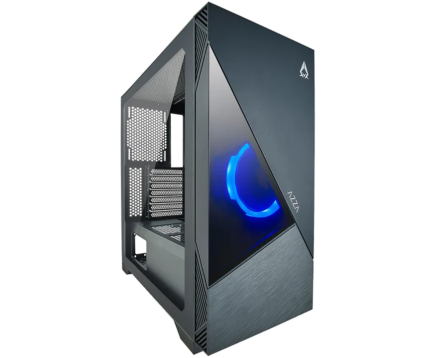 Корпус Azza Eclipse черный (CSAZ-440 Eclipse) без БП ATX 9x120mm 5x140mm 2x USB2.0 1x USB3.0 audio bott PSU