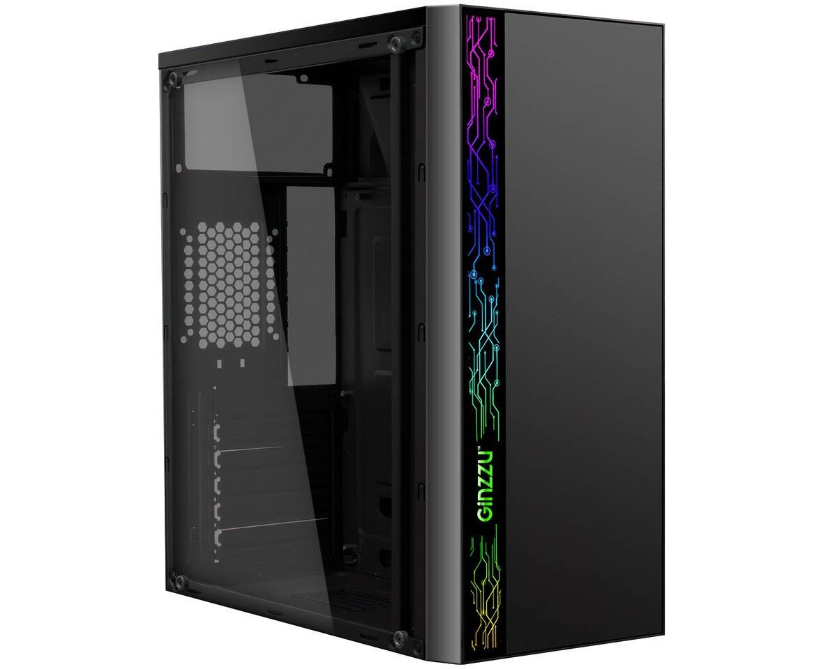 Корпус Ginzzu A370 RGB Window
