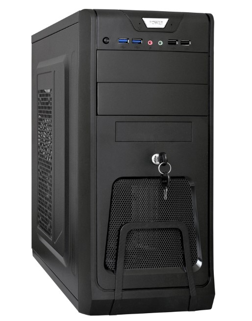 Корпус Exe Gate CP-603 UB Black EX283214 RUS ATX, без БП, 2x USB+2x USB3.0, Audio, замок блокировки кнопки питания