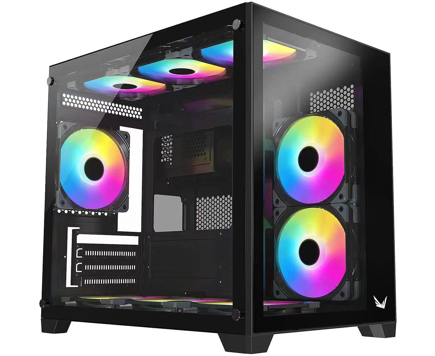 Корпус Formula Crystal Z5 белый без БП m ATX 11x120mm 2x USB2.0 1x USB3.0 audio bott PSU