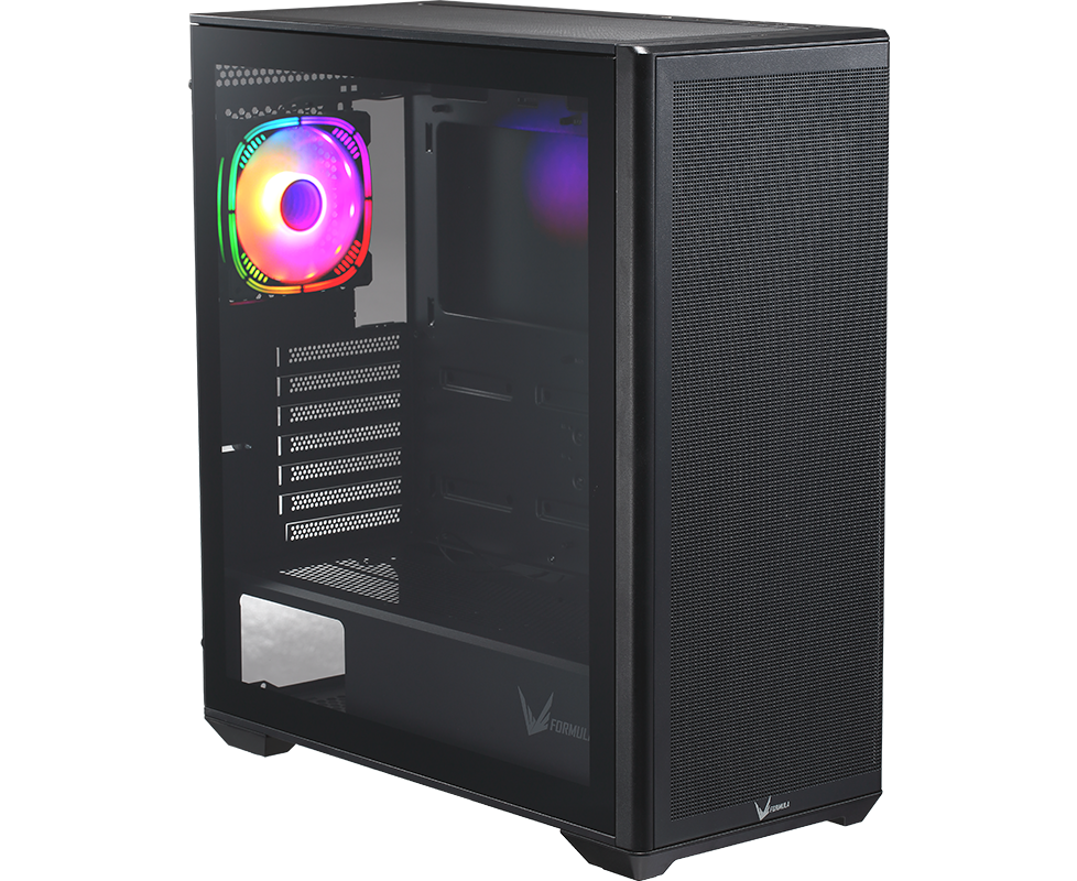 Корпус Formula Air Power G5 Plus черный без БП ATX 1x120mm 2x USB2.0 1x USB3.1 audio bott PSU