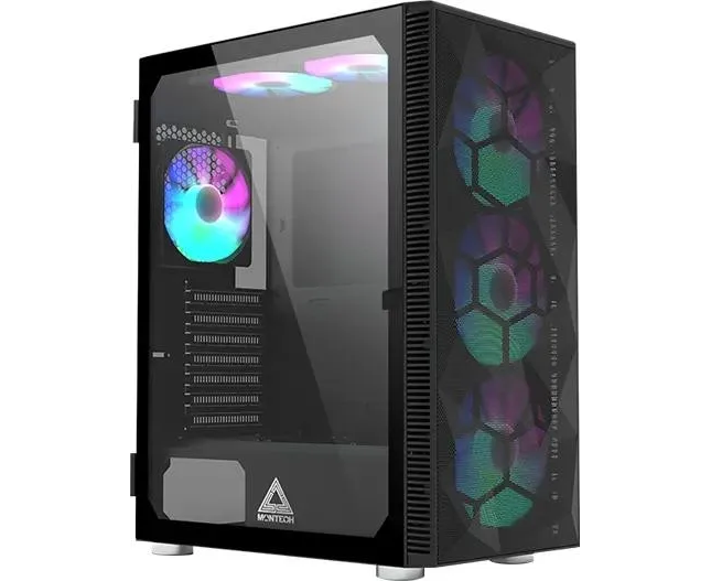 Корпус Montech X3 Mesh черный без БП ATX 6x120mm 2x USB3.0 1x USB3.1 audio bott PSU