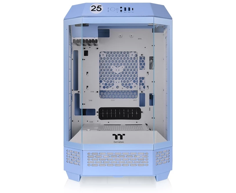 Корпус Thermaltake The Tower 300 Hydrangea (CA-1 Y4-00 SFWN-00) голубой без БП mini ITX 7x120mm 5x140mm 2x USB3.0 audio bott PSU