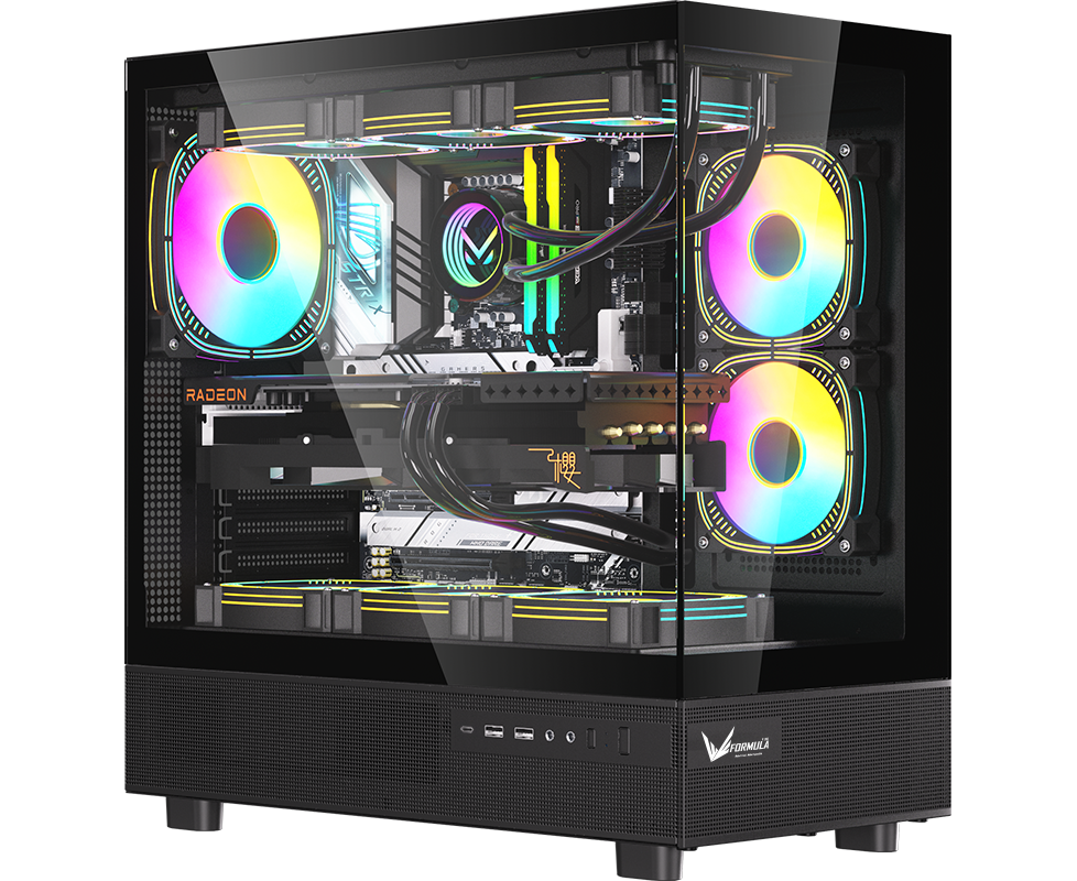 Корпус Formula Crystal Z8 (crystal z8 b), Midi-Tower, ATX, без БП, черный