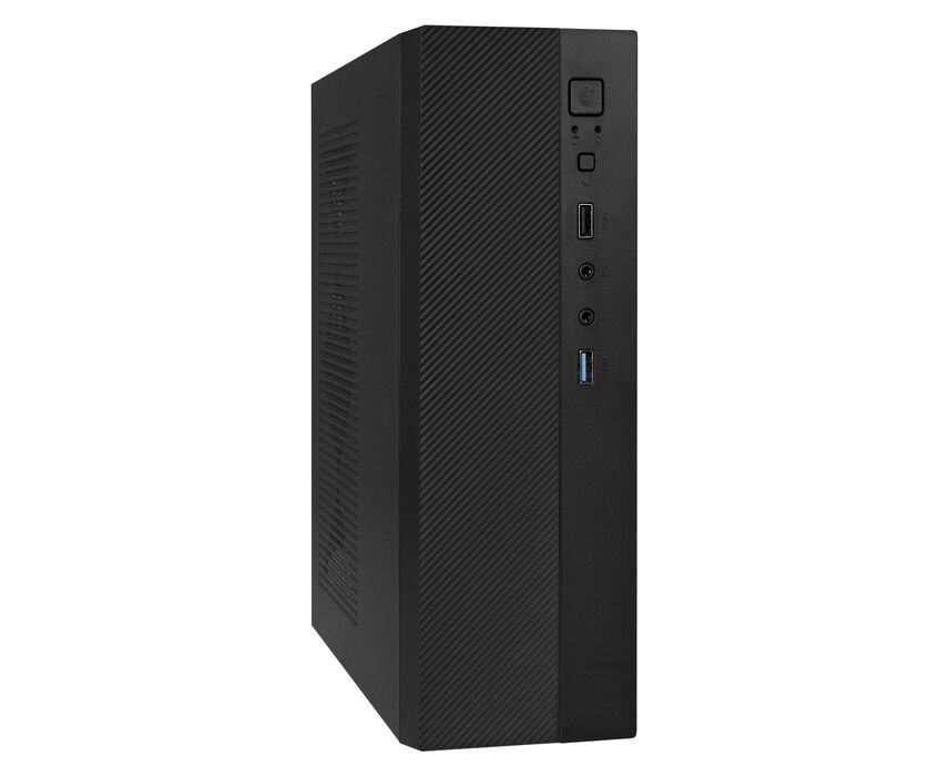 Корпус Exe Gate MI-301 U Desktop (m ATX/mini-ITX, без БП, 1*USB+1*USB3.0, аудио, черный)