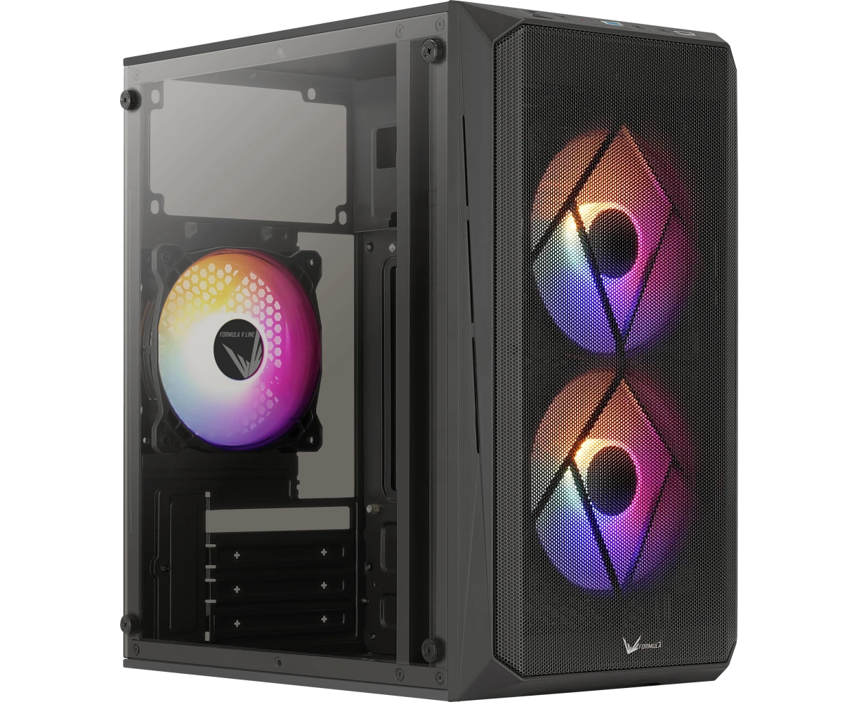 Корпус Formula V Line CS-107 Plus (Cs-107 Plus Black) m ATX USB3.0x1/USB2.0x1/audio
