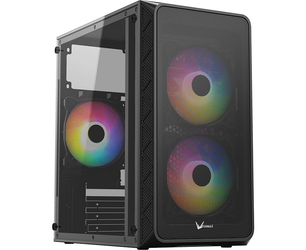 Корпус Formula Air Mesh G4 (Air Mesh G4 B) черный без БП m ATX 1x120mm 1x USB2.0 1x USB3.0 audio