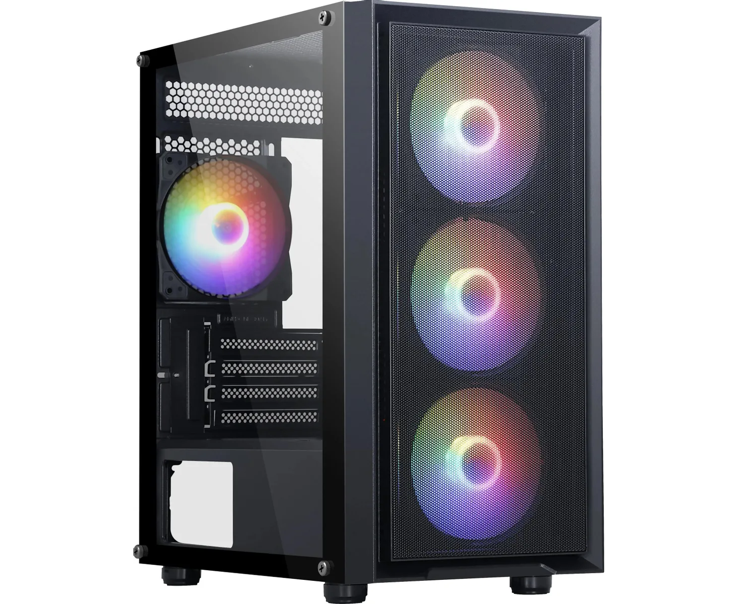 Корпус Accord M203 черный без БП ATX 2x USB2.0 1x USB3.0 1x USB3.1 audio bott PSU