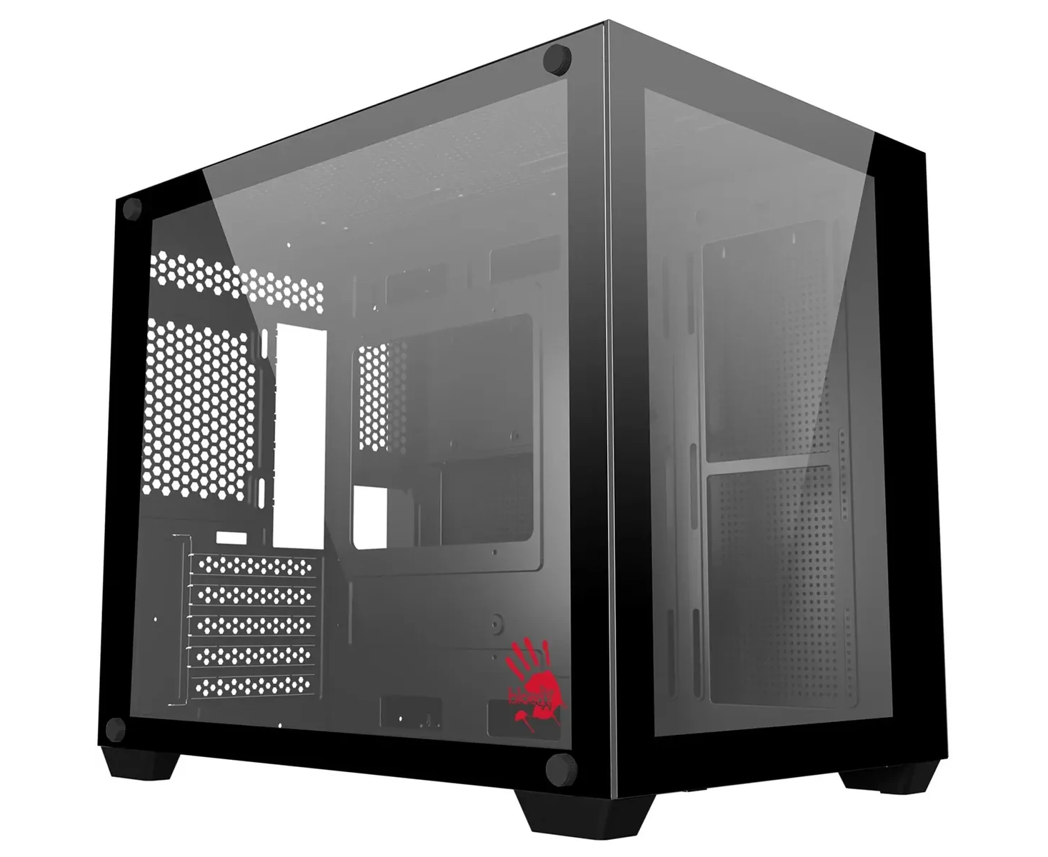 Корпус Bloody BD-CC108 черный без БП m ATX 9x120mm 2x USB3.0 audio bott PSU