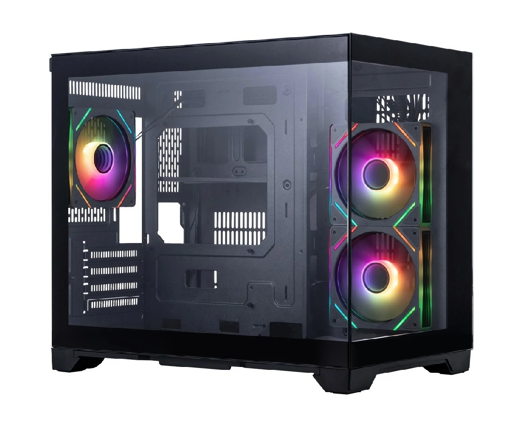 Корпус 1 STPLAYER Megaview MV6-T ARGB Black (MV6-TP-BK-2 FC7 R-1 FC7) m ATX