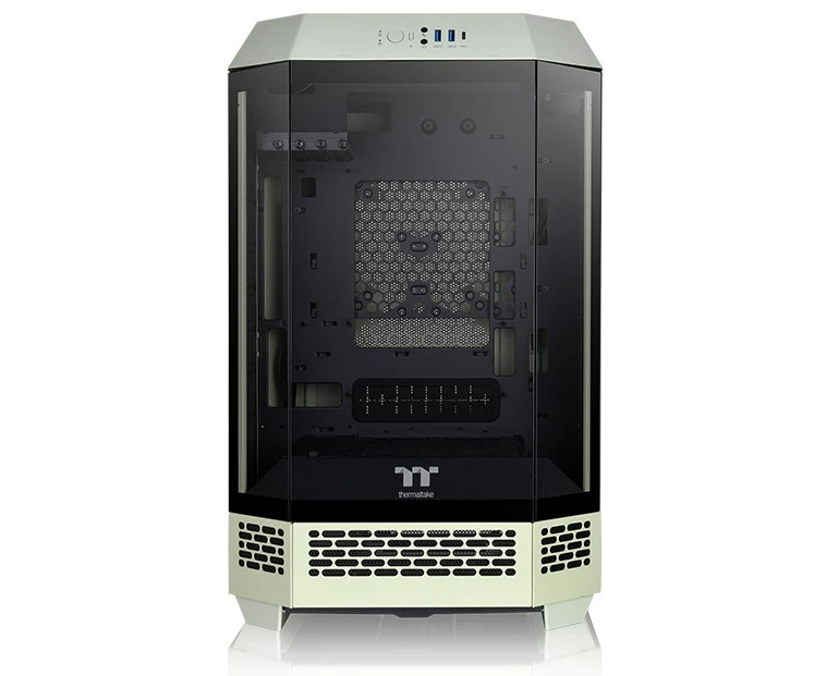 Корпус Thermaltake The Tower 300 Matcha Green (CA-1 Y4-00 SEWN-00) зеленый без БП mini ITX 7x120mm 5x140mm 2x USB3.0 audio bott PSU