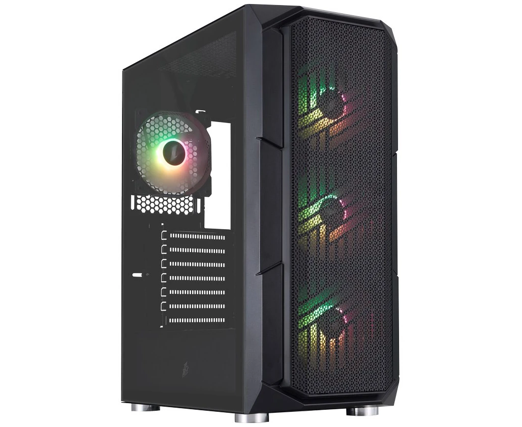 Корпус 1 STPLAYER Firebase XF Black (XF-BK-4 F7) / ATX / 4x120mm ARGB fans