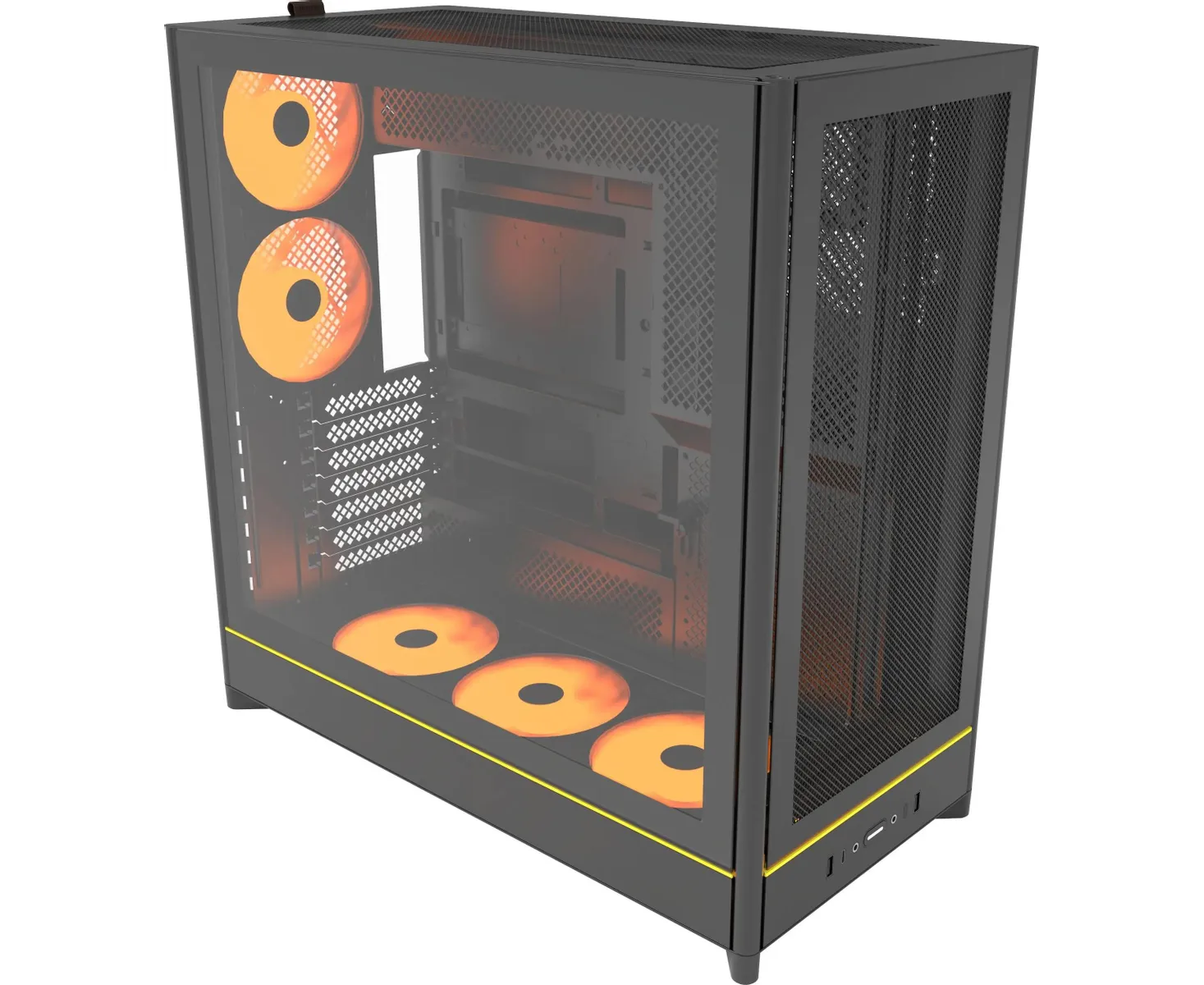 Корпус Montech HS01 Pro Black / ATX / 5x120mm ARGB fans hub / HS01 Pro (B)