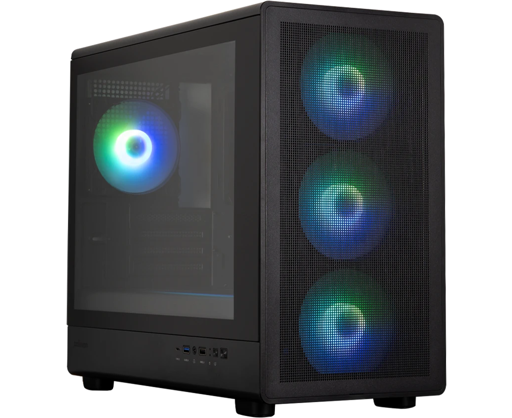 Корпус ZALMAN M5, m ATX, Black, Window, 1x Combo (3.5'' or 2.5''), 1x3.5", 2x2.5", 1x USB2.0, 1x USB3.0, 1x USB Type-C