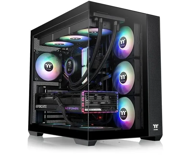 Корпус Thermaltake View 380 TG ARGB (CA-1 Z2-00 M1 WN-00) черный без БП ATX 9x120mm 5x140mm 1x200mm 2x USB3.0 audio bott PSU