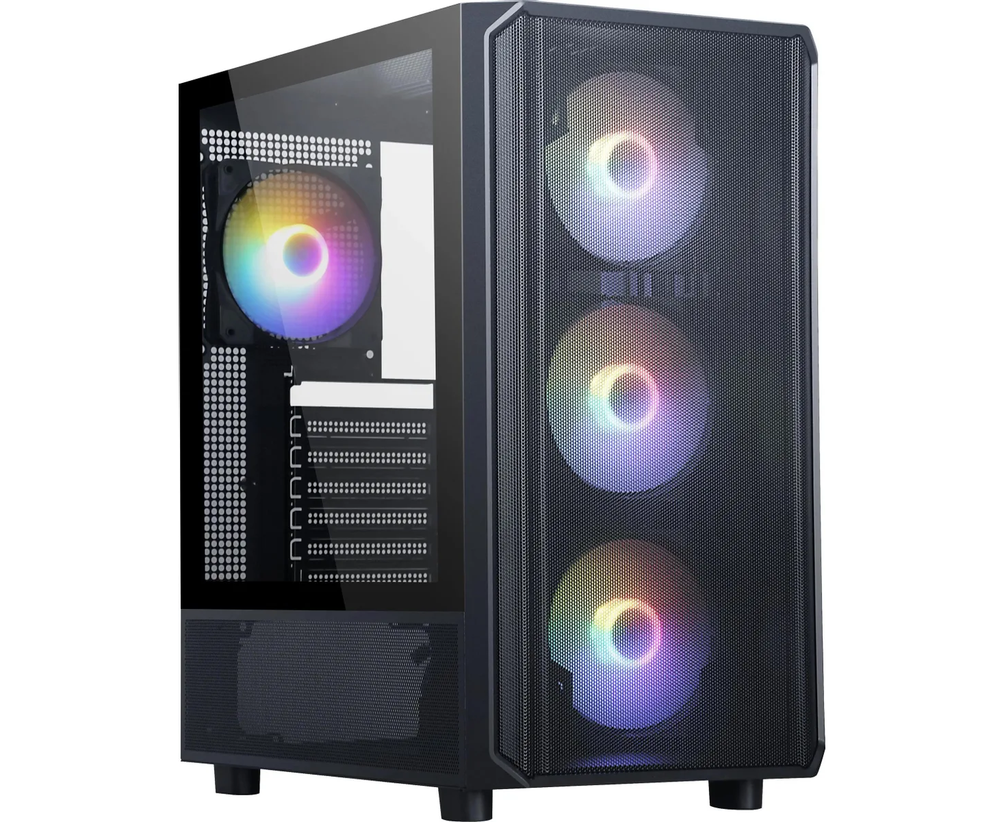 Корпус Accord 3602 черный без БП ATX 2x USB3.0 1x USB3.1 audio bott PSU