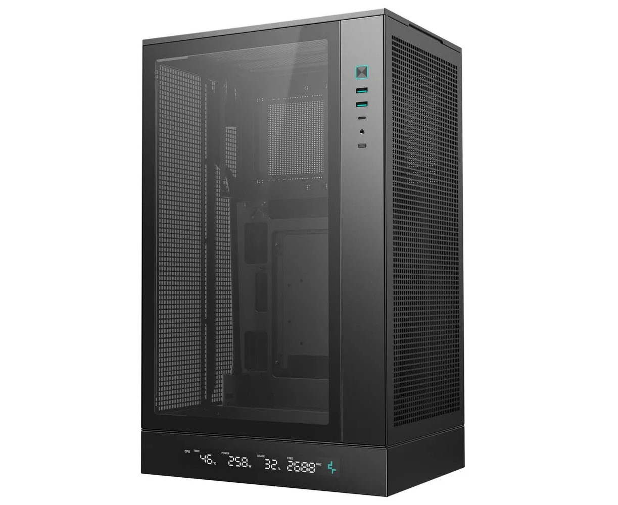 Корпус Deepcool CH270 Digital без БП, черный, Micro ATX/mini ITX