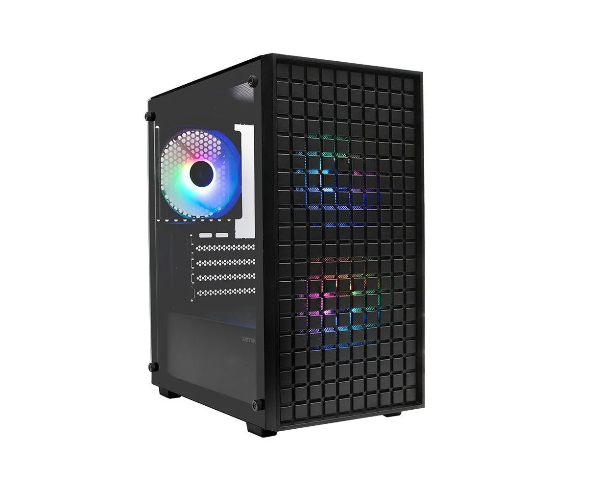 Корпус XASTRA A306 M 3 FRGB Black (A306 M-3 FC12 F) m ATX/Mesh/ tempered glass / 3x 120mm FC120 FRGB fans