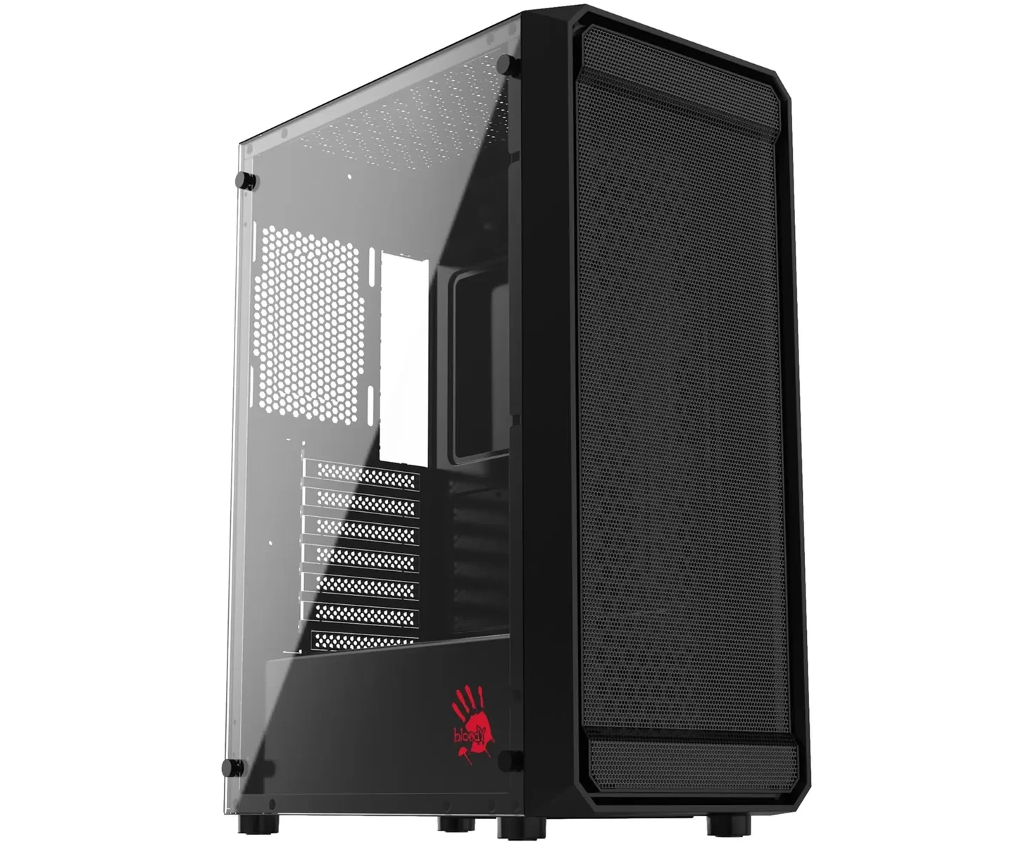 Корпус Bloody BD-CC114 черный без БП ATX 8x120mm 1x USB2.0 1x USB3.0 audio bott PSU