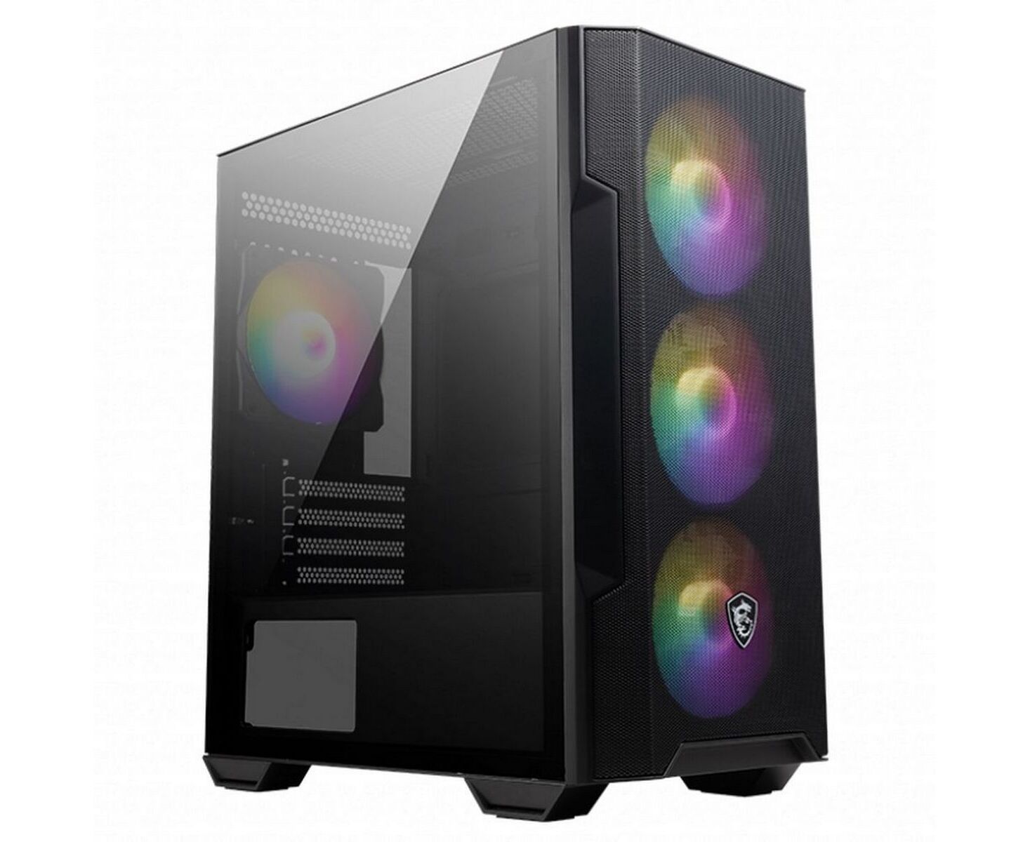 Корпус MSI Mag Forge M100 R (306-7 G20 R41-HH9), Global, 1x USB 3.0, 2x USB 2.0, 4x120mm ARGB Fan, ESD ARGB Control Board