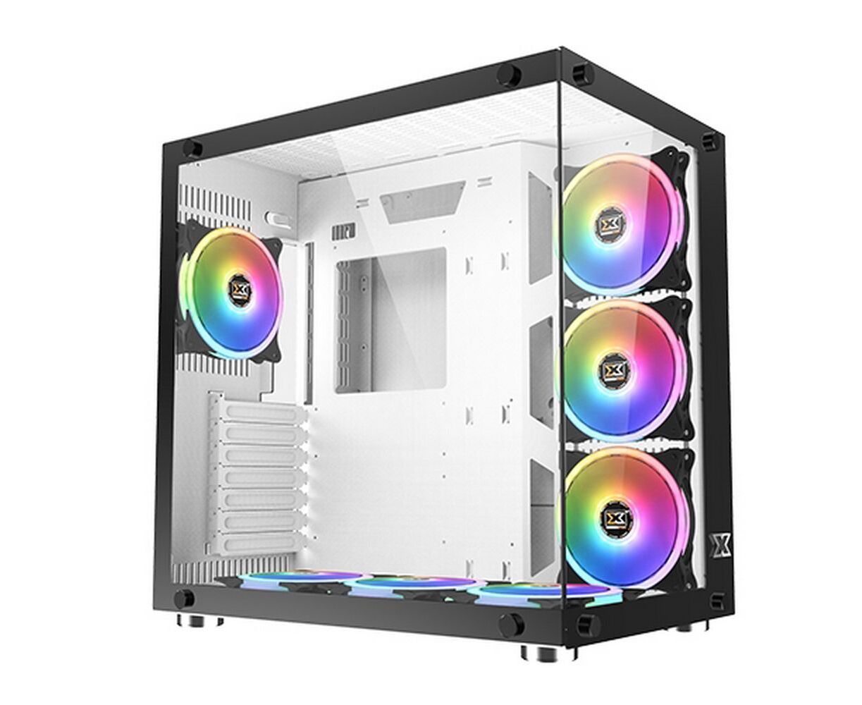 Корпус Xigmatek Aquarius Plus White EN46430 ATX, USB3.0x2+USB2.0x1, Front Left TG, 7 PCS AY120 Fan