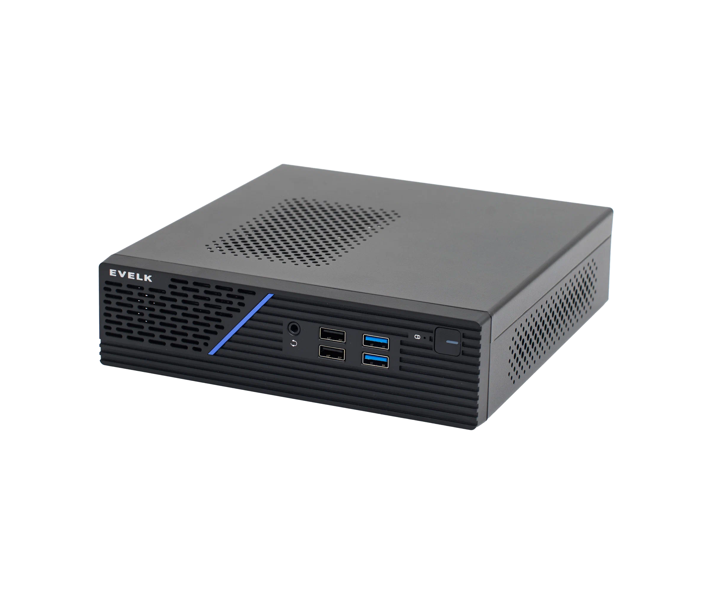 Корпус Foxline EV-109-AD120 (FL-109-AD120-DC-EVLK) m ITX, w/ ext.PSU 120 W, DC-converter, w/2х USB2.0+2х USB3.0, 1x40mm Fan