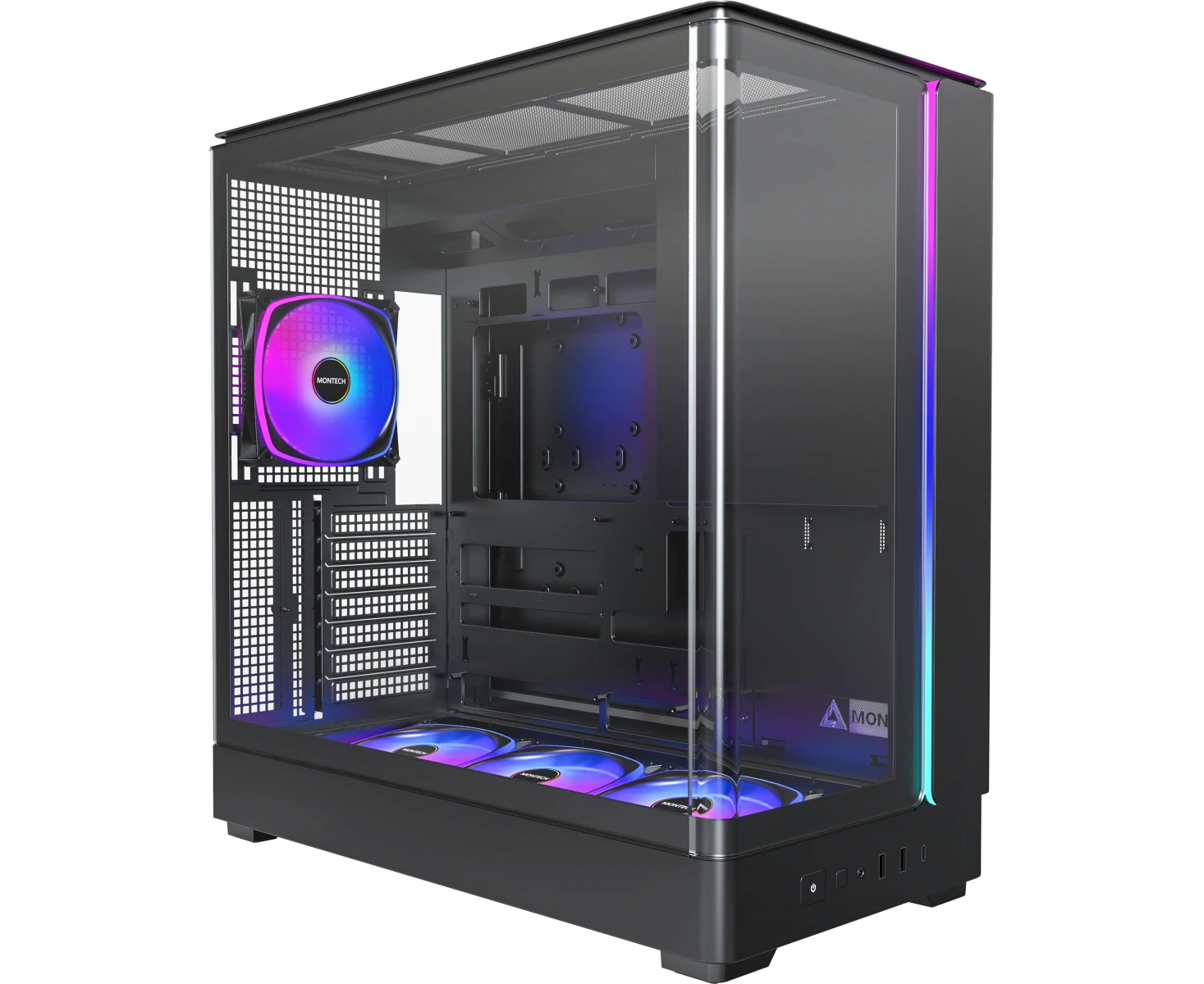 Корпус Montech King 45 Pro Black / ATX / 4x120mm ARGB fans