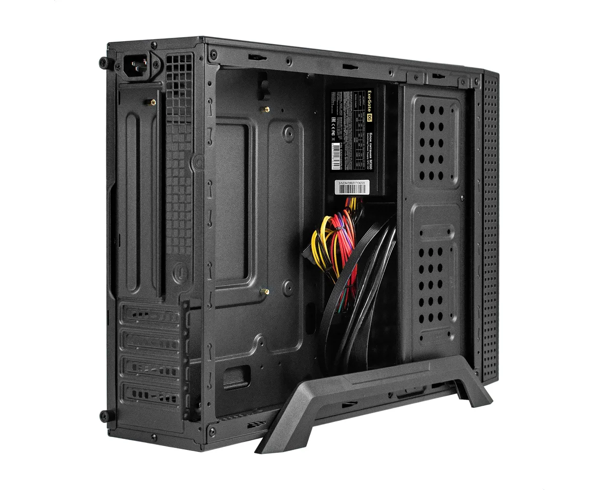 Корпус Exegate MI-307 U2-M300 EX298775 RUS Desktop (mini-ITX/m ATX, БП M300 с вент. 8см, 2*USB+2*USB3.0, HD аудио, черный)