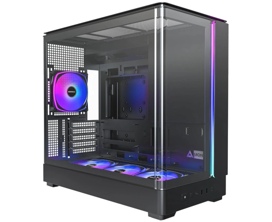 Корпус Montech King 15 Pro Black / m ATX / 4x120mm ARGB fans